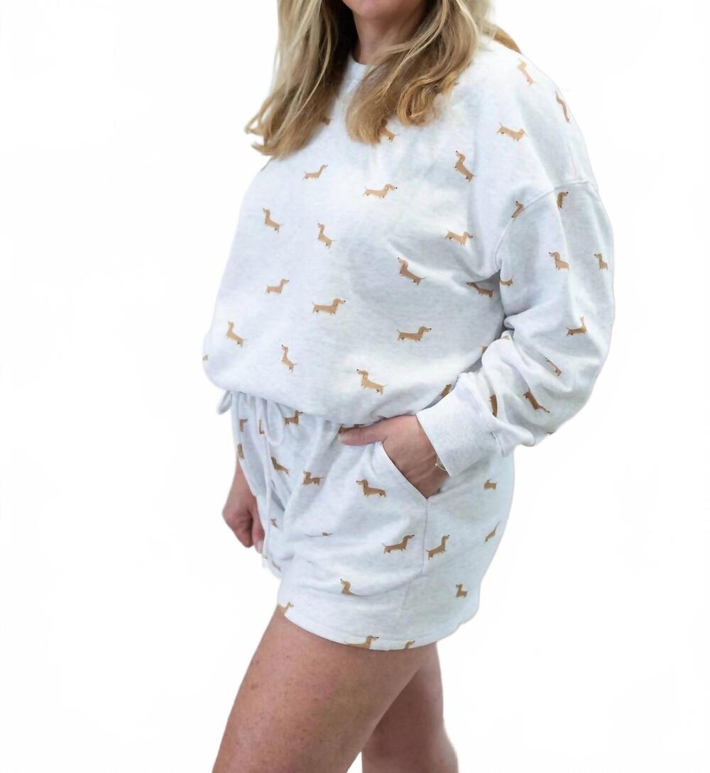 NEW SUNDAY EDITION hot dog shorts in light grey heather - Picture 7 of 9